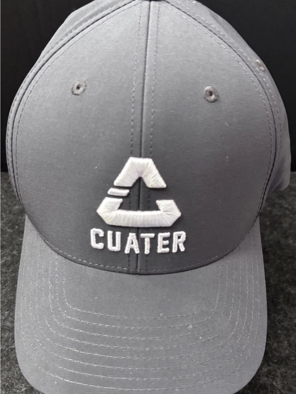 Cuater By TravisMathew 110 Flexfit Tech Golf Hat Gray Stretch Snapback Cap
